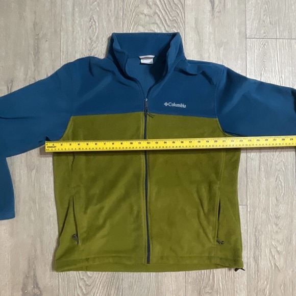 Columbia Jacket Mens XL Blue Green Polyester Long Sleeve Full Zip Pockets - Picture 5 of 6